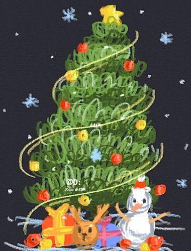 手绘圣诞树是什么梗配图
