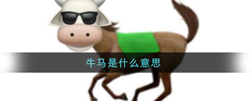 网络梗牛马是什么意思配图