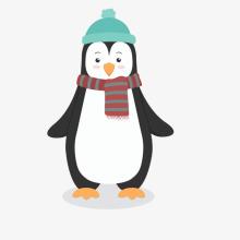 一只戴围巾的企鹅是什么梗配图