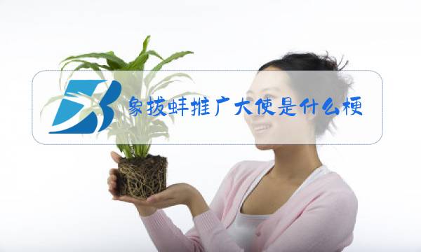 象拔蚌推广大使是什么梗图片