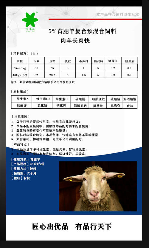 山羊育肥羊饲料配方表配图