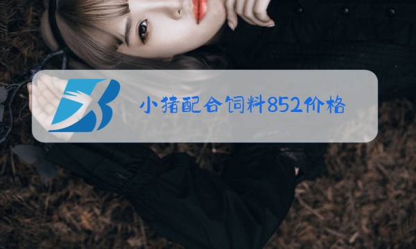 小猪配合饲料852价格图片