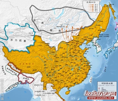 明朝地图，大明王朝兴衰图