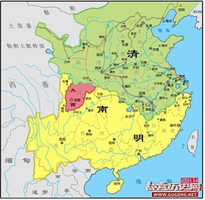 明朝地图，大明王朝兴衰图