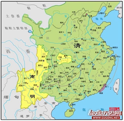 明朝地图，大明王朝兴衰图