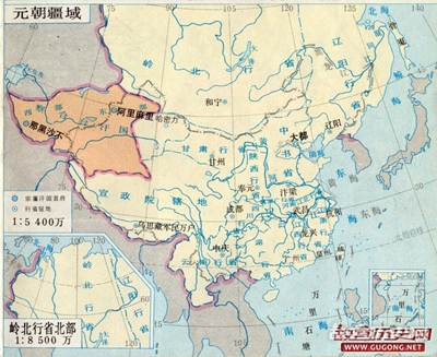 元朝疆域,元朝疆域图,元朝疆域有多大?