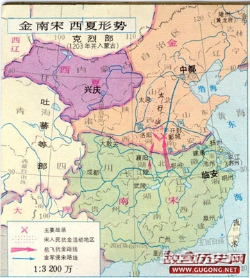 金朝地图，金朝地图变迁史