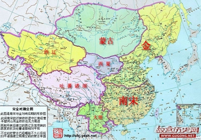 金朝地图，金朝地图变迁史