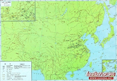 夏朝地图,夏朝版图