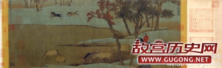 元代赵孟頫《秋郊饮马图》