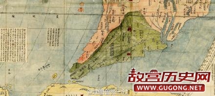 万历年间利玛窦所绘《坤舆万国全图》