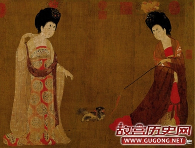 周昉《簪花仕女图》欣赏