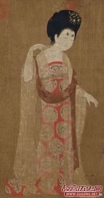 周昉《簪花仕女图》欣赏