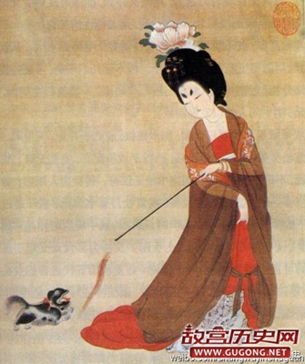 周昉《簪花仕女图》欣赏