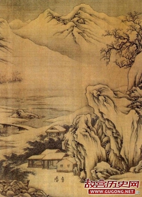 王维《江干雪霁图卷》