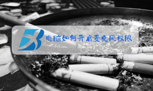 电脑如何开启麦克风权限图片