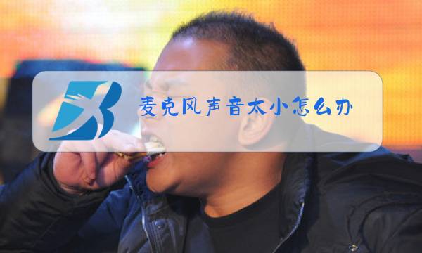 麦克风声音太小怎么办图片