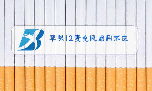 苹果12麦克风启用不成功怎么回事图片