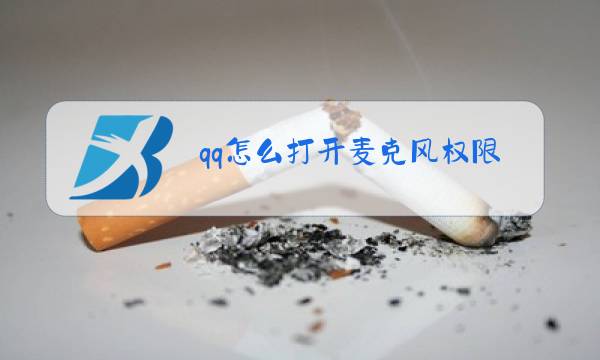 qq怎么打开麦克风权限管理图片