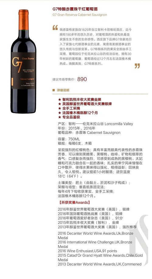 g7红酒保质期