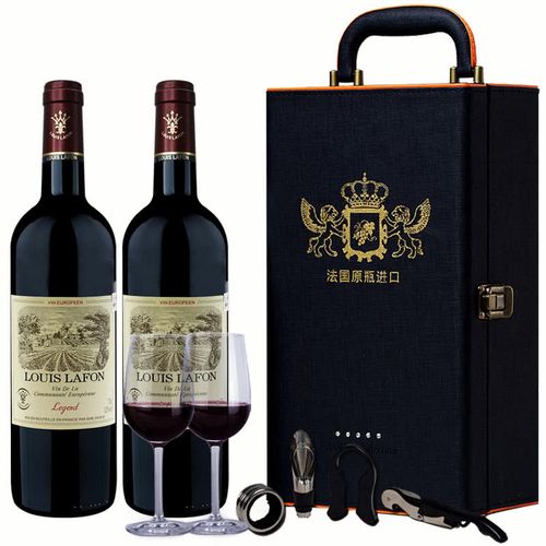 路易拉菲传奇干红葡萄酒2瓶装木盒