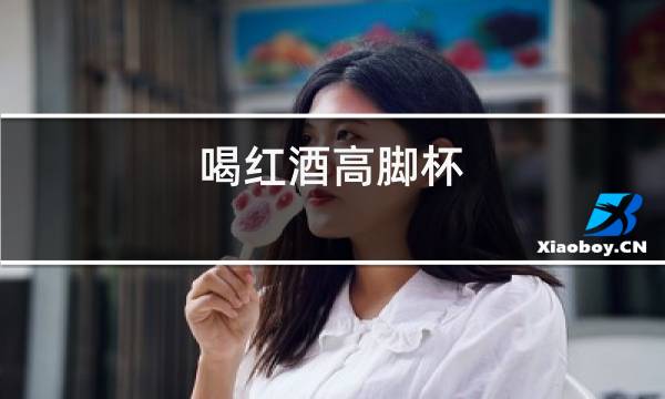 喝红酒高脚杯