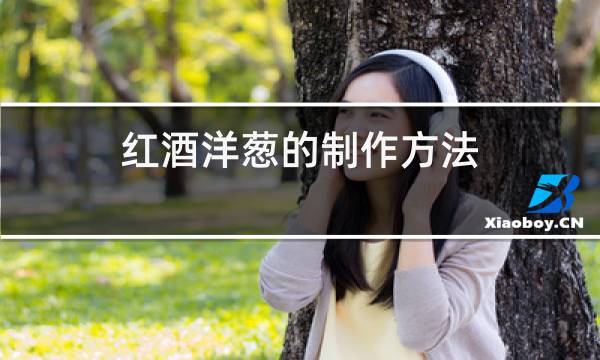 红酒洋葱的制作方法图片