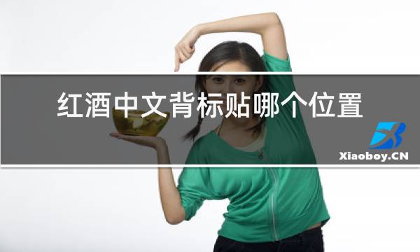 红酒中文背标贴哪个位置最好图片