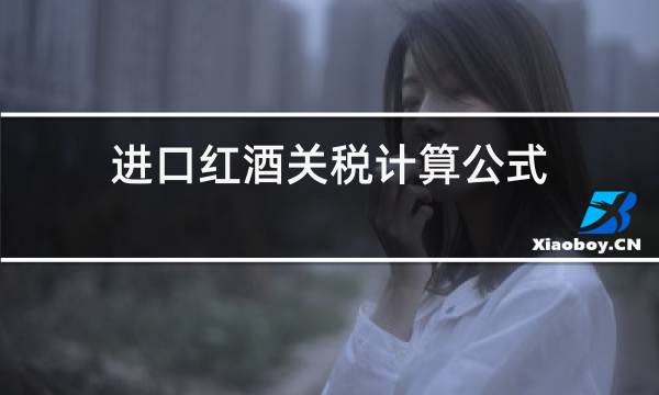 进口红酒关税计算公式图片