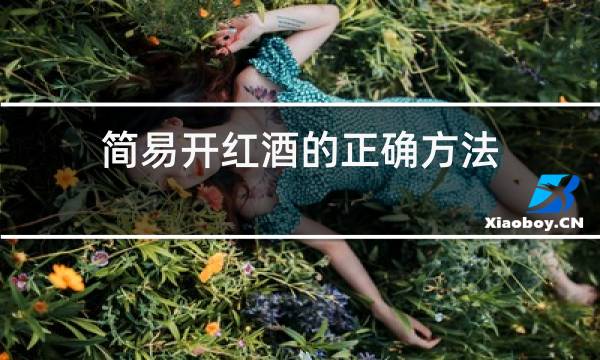 简易开红酒的正确方法