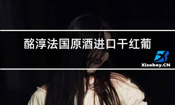 酩淳法国原酒进口干红葡萄酒