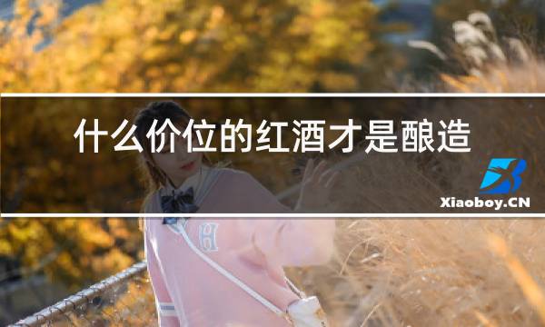 什么价位的红酒才是酿造的