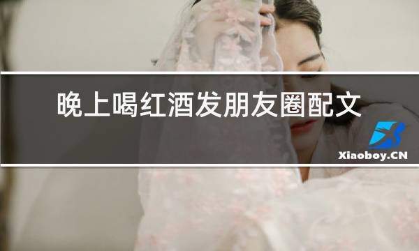 晚上喝红酒发朋友圈配文