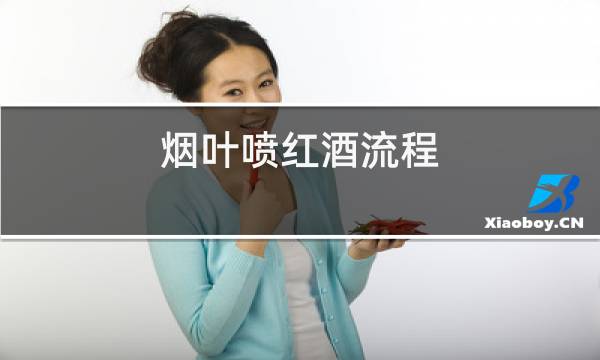烟叶喷红酒流程
