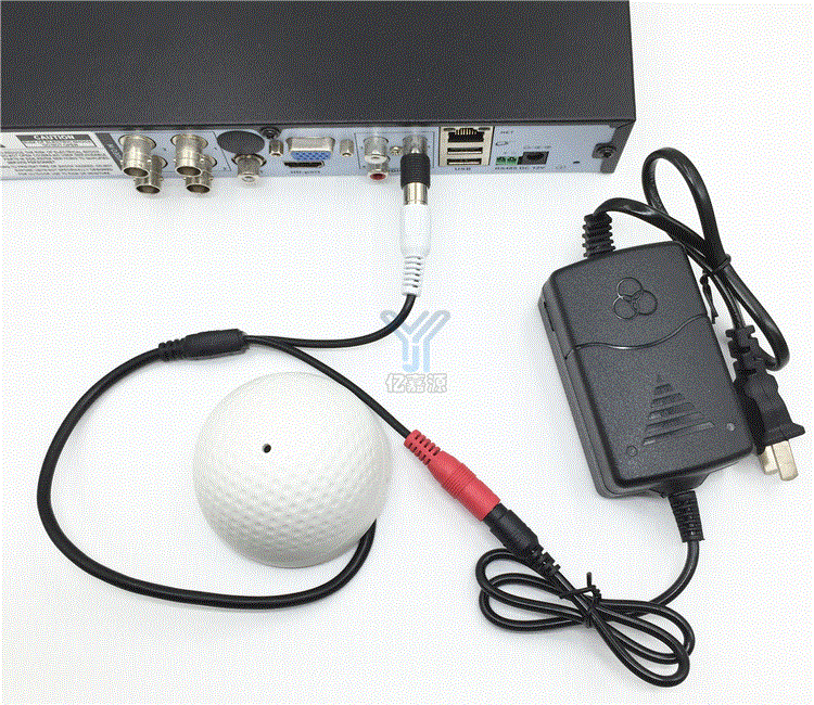 海康球机音频摄像头接法图配图