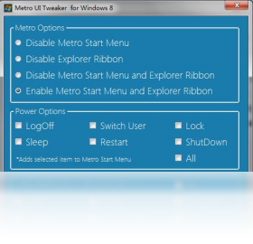 【Metro UI Tweaker Tool】免费Metro UI Tweaker Tool软件下载