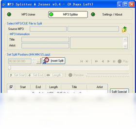 【MP3 Splitter Joiner】免费MP3 Splitter Joiner软件下载