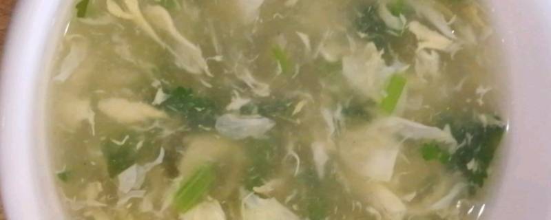 鸡蛋青菜汤怎么做