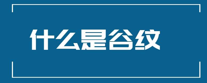 什么是谷纹