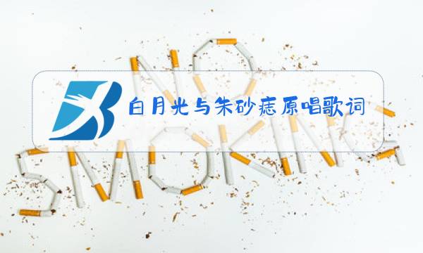 白月光与朱砂痣原唱歌词图片