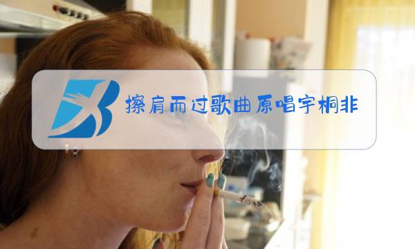 擦肩而过歌曲原唱宇桐非图片