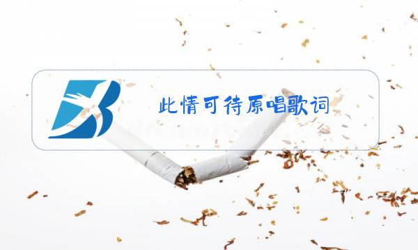 此情可待原唱歌词图片