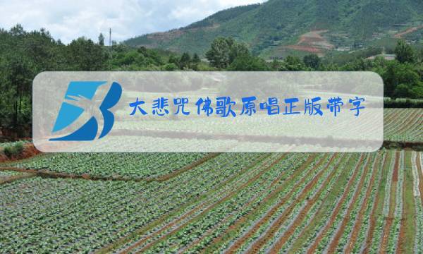 大悲咒佛歌原唱正版带字图片