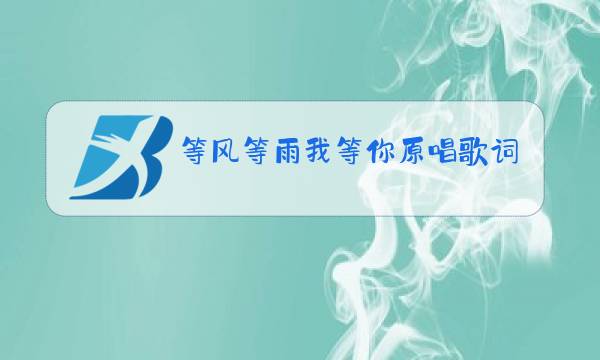 等风等雨我等你原唱歌词歌曲图片