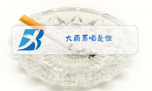 大雨原唱是谁图片