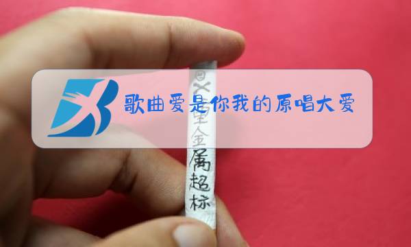 歌曲爱是你我的原唱大爱图片