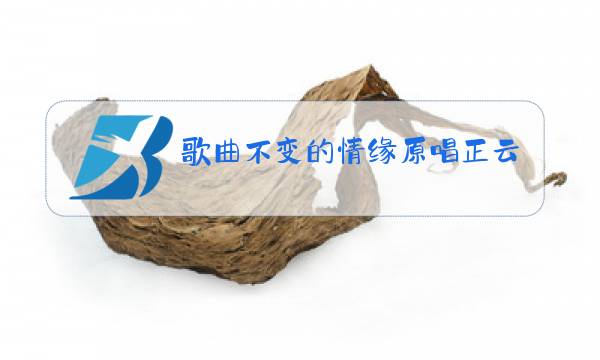 歌曲不变的情缘原唱正云图片