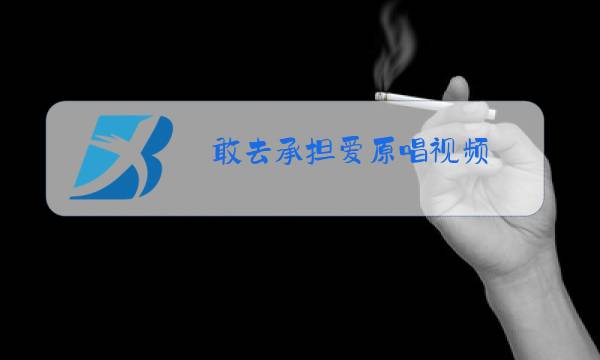 敢去承担爱原唱视频图片
