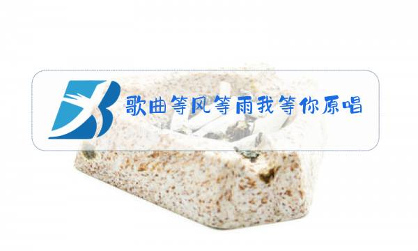 歌曲等风等雨我等你原唱简谱图片