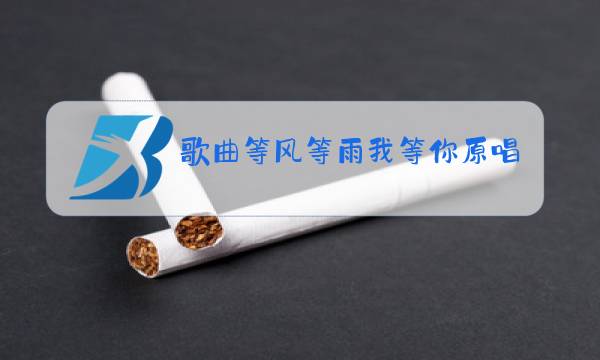 歌曲等风等雨我等你原唱曲谱图片